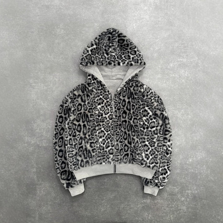 Damen Kapuzenpullover mit weichem Innenfutter und hochwertigem Reißverschluss Drune