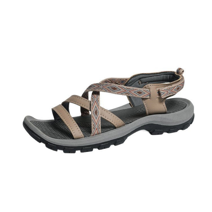 Damen Sportliche Trekking-Sandalen mit verstellbarem Riemen und gepolsterter Sohle Drune