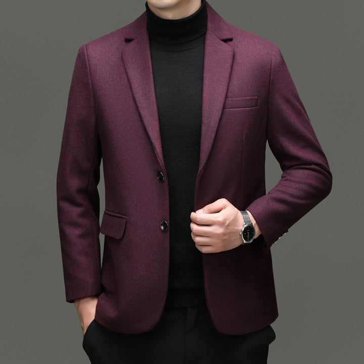 Herren moderner Business-Blazer mit feiner Wollmischung und praktischen Taschen Drune