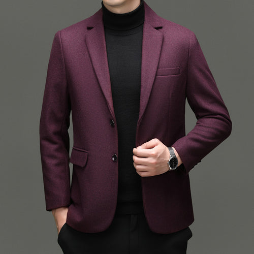 Herren moderner Business-Blazer mit feiner Wollmischung und praktischen Taschen Drune