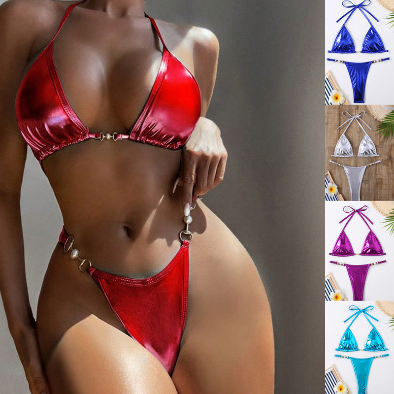 Damen Triangel-Bikini mit glamourösen Details Drune