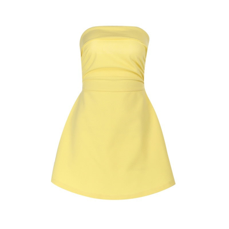 Damen Verspieltes Bustier-Kleid mit tailliertem Rock und elegantem Schnitt Drune