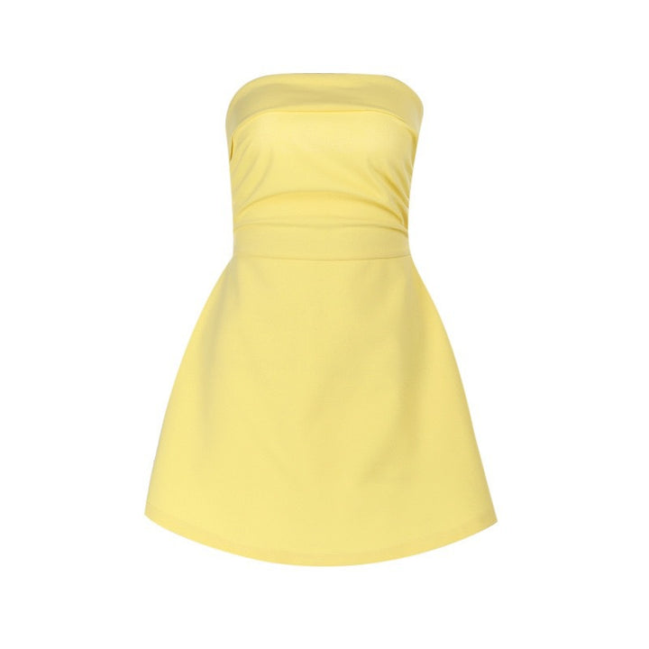 Damen Verspieltes Bustier-Kleid mit tailliertem Rock und elegantem Schnitt Drune