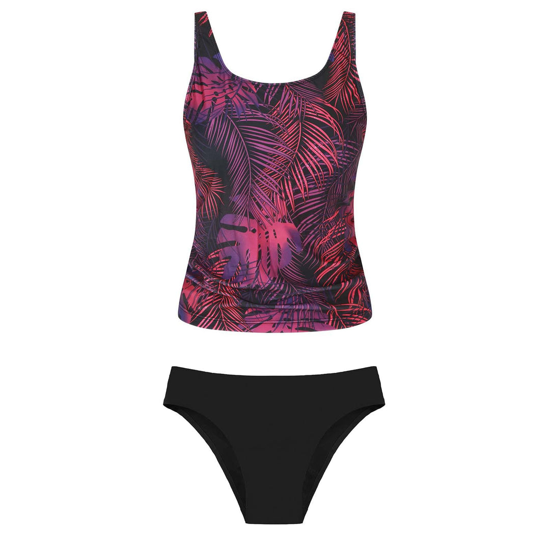 Damen Bikiniset mit floralem Oberteil und klassischem Unterteil Drune