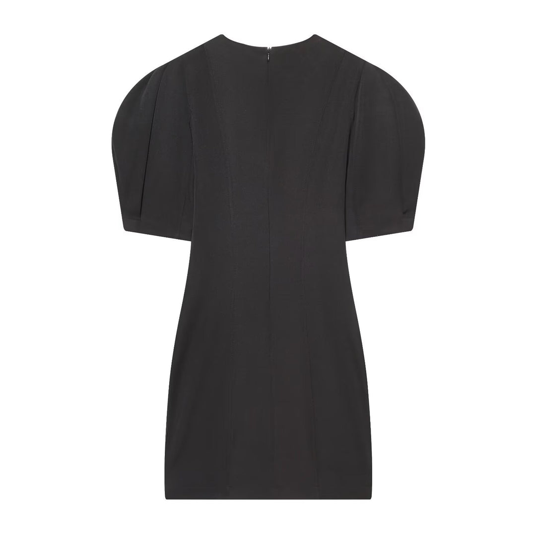 Damen elegantes Kleid mit Schulterpolstern und zeitlosem Design Drune