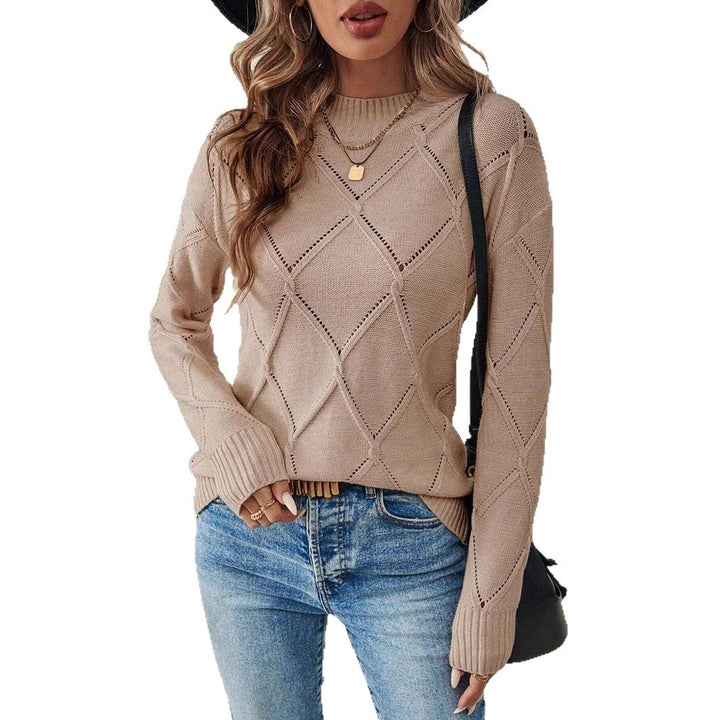 Damen Feinstrickpullover mit höchstem Tragekomfort und modischem Rautenmuster Drune