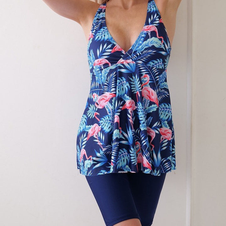 Damen Tankini-Set mit floralem Design und figurumspielender Passform Drune
