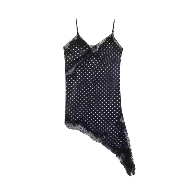 Damen asymmetrisches Spaghetti-Top Drune