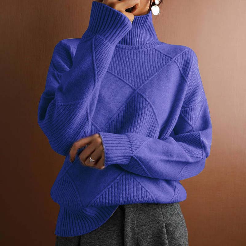 Drune | Klassischer Pullover Aus Einfarbigem Strick