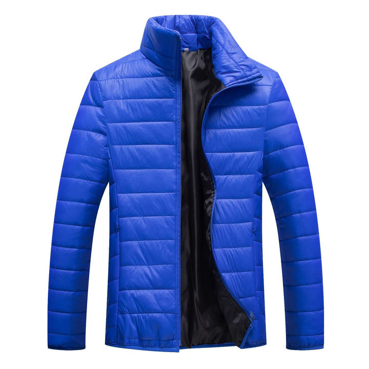 Drune | Herren Winter Steppjacke mit vorderem Reißverschluss und Stehkragen