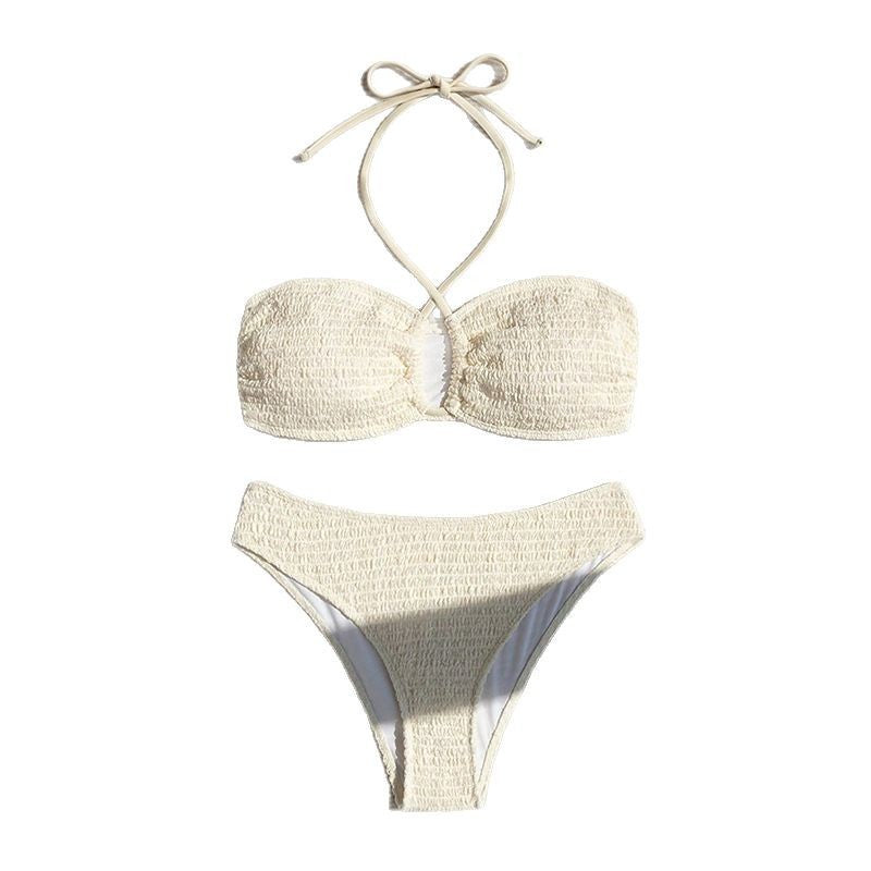 Damen Bandeau-Bikini-Set mit raffinierten Rüschendetails Drune