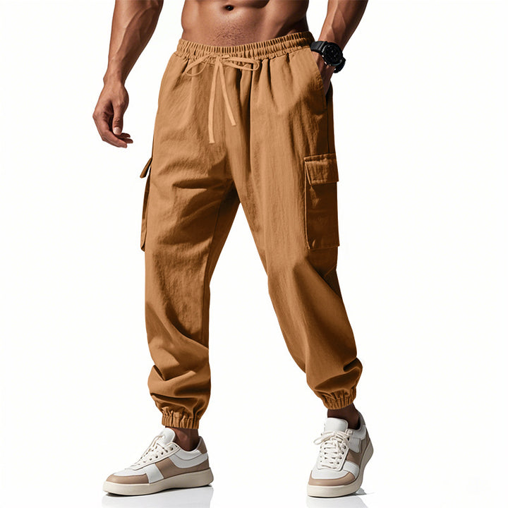 Herren lässige Cargohose mit elastischem Bund und praktischen Seitentaschen Drune