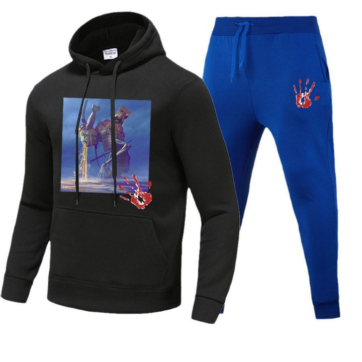 Damen Hoodie und Jogginghose Set mit kreativem Grafikdesign Drune