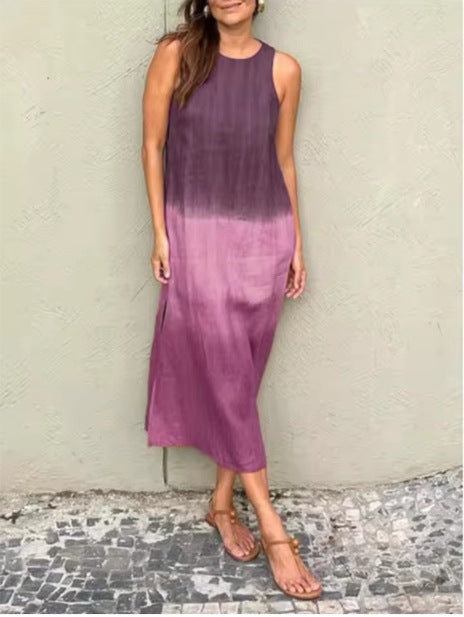 Damen Elegantes Ärmelloses Maxikleid Drune