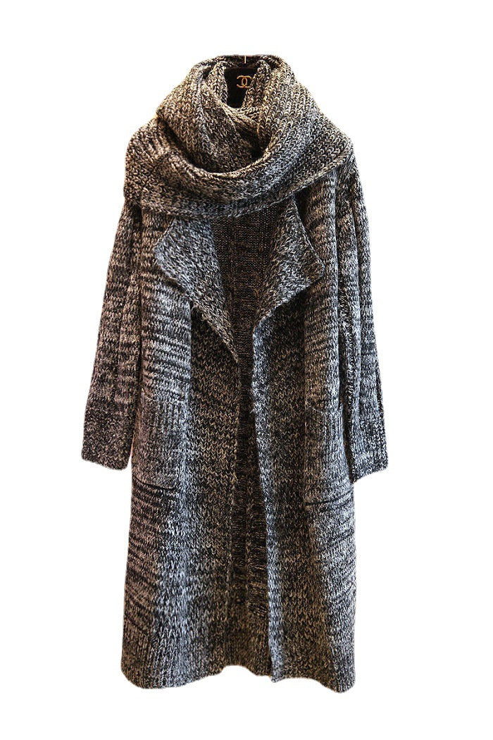 Damen Strickmantel mit oversized Schnitt und lässigen Taschen Drune