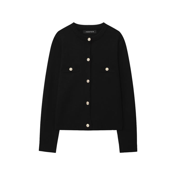 Damen Strickjacke mit elegantem Knopfdesign und praktischen Taschen Drune