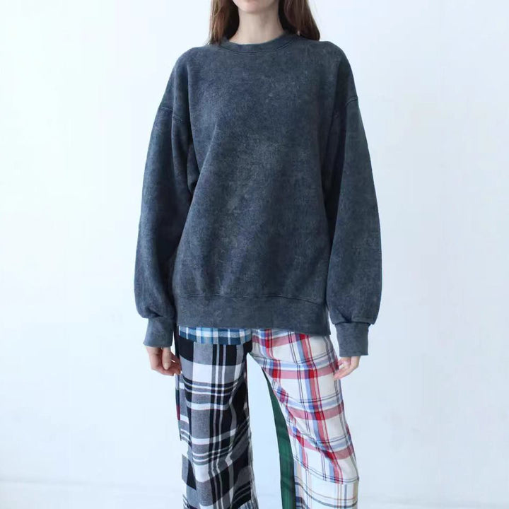 Damen Lässiger und bequemer Sweatshirt mit lässigem Schnitt Drune