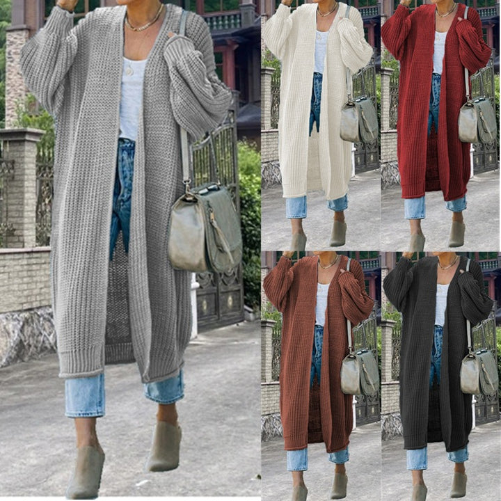 Damen Grobstrick-Cardigan mit offenen Maschen und lässigem Schnitt Drune