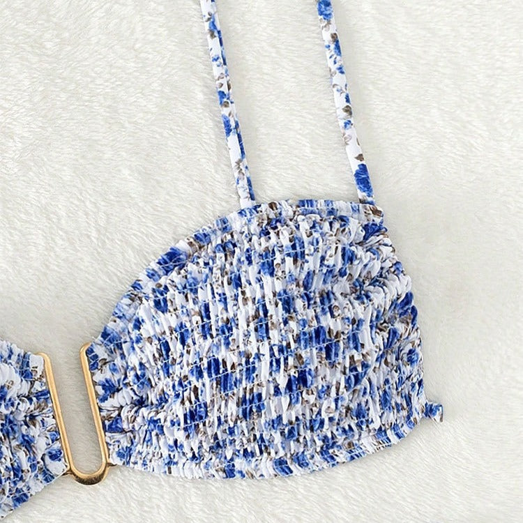 Damen Push-Up Bikini mit raffiniertem Rüschendesign Drune