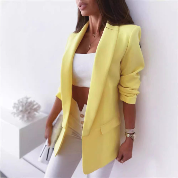 Damen modisches Blazer-Set mit elegantem Schnitt und bequemen Details Drune