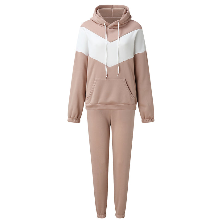 Damen Sportliches Set mit Kapuze und elastischem Bund Drune