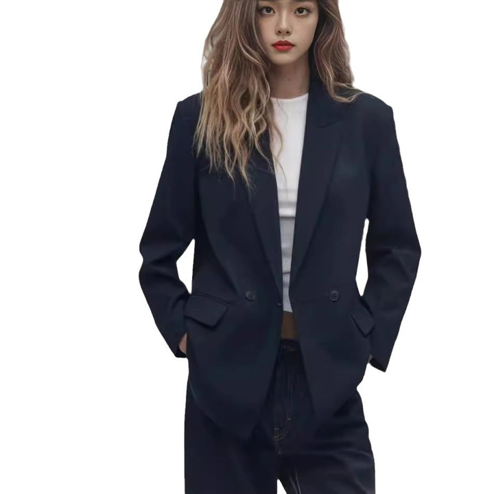 Damen Oversized Blazer mit eleganter Silhouette und dekorativen Knöpfen Drune