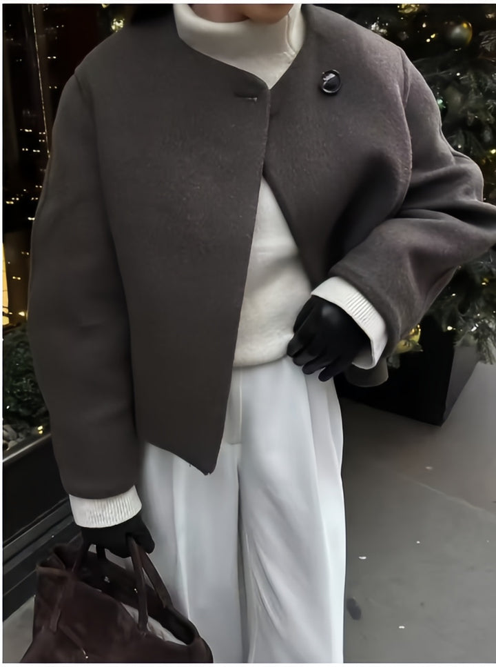 Damen elegante Wickeljacke Drune