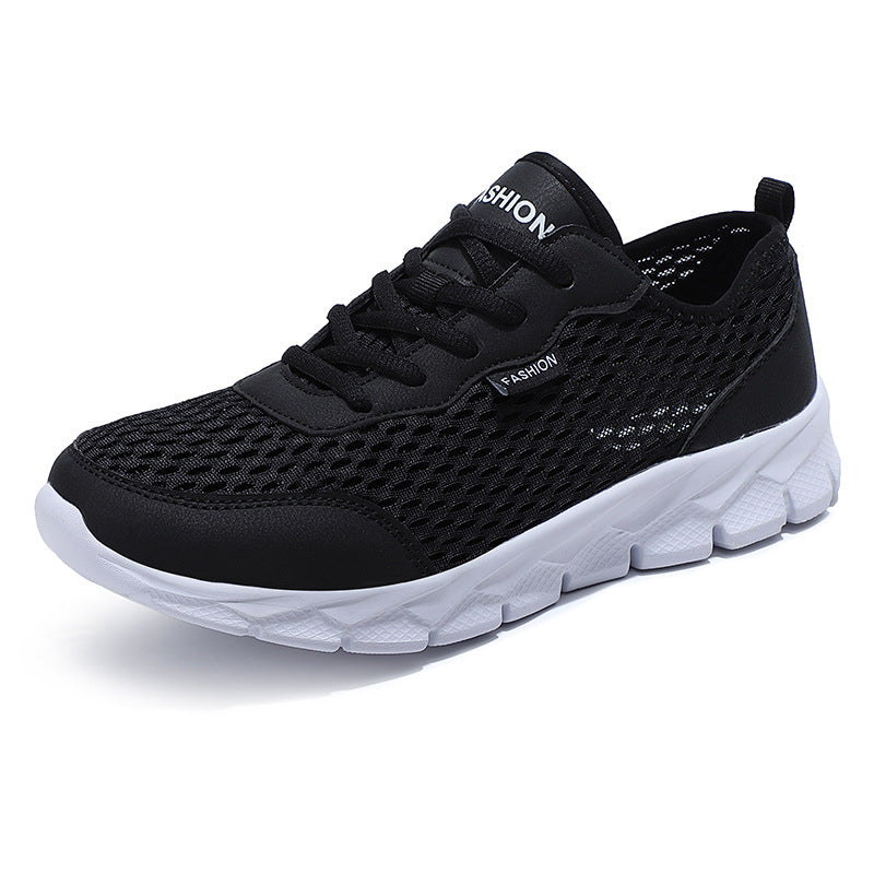 Herren nan leichter Netz-Sneaker mit elastischem Schlupfkragen und dämpfender Schaumsohle Drune