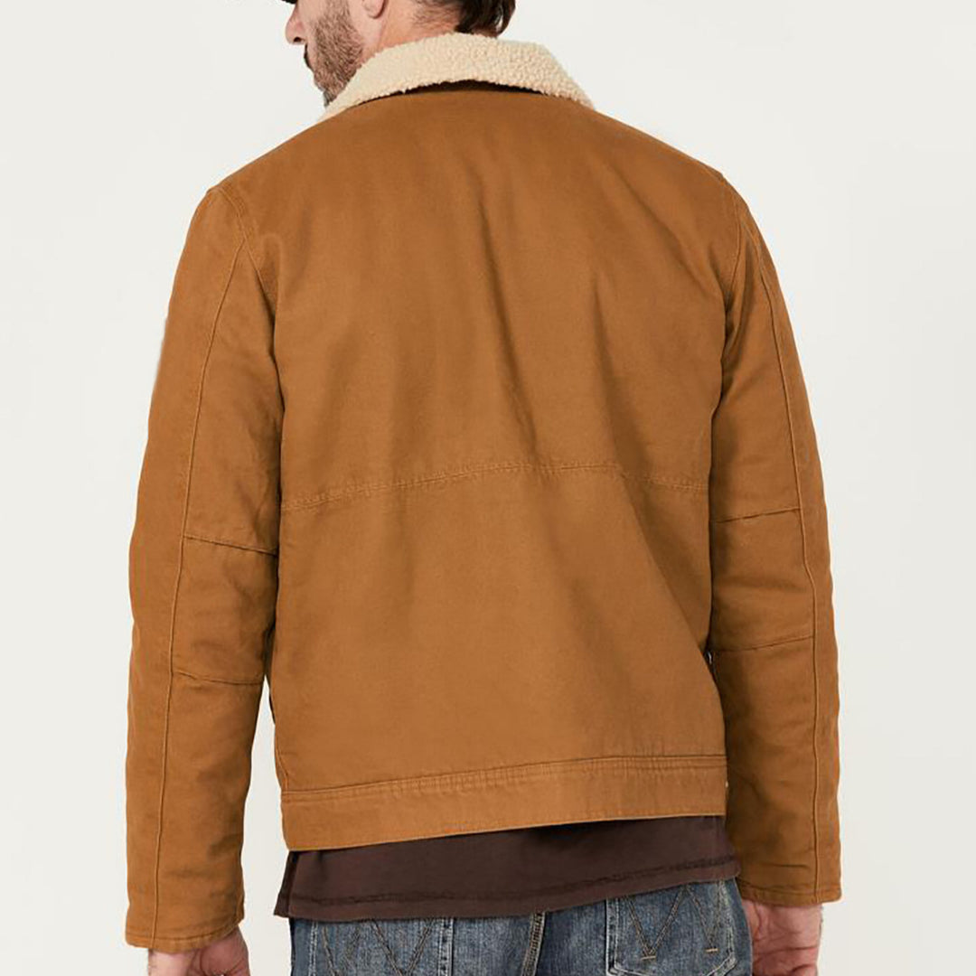 Herren Freizeitjacke mit innenliegendem Kunstfellkragen Drune