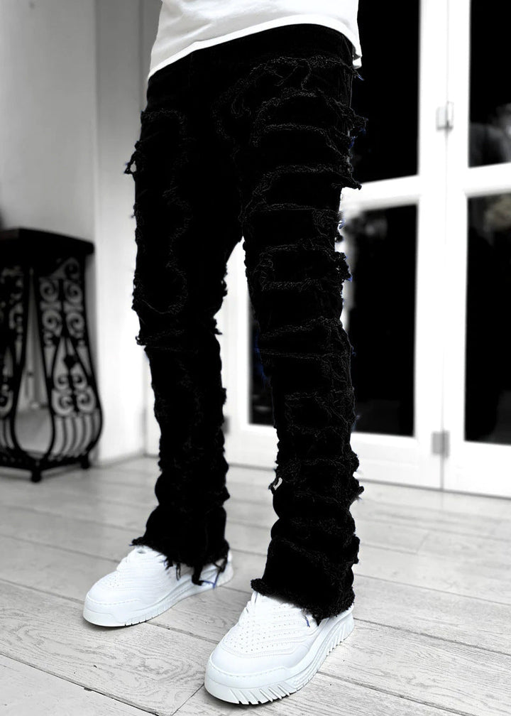 Herren lässige Ripped Jeans im modischen Schnitt Drune