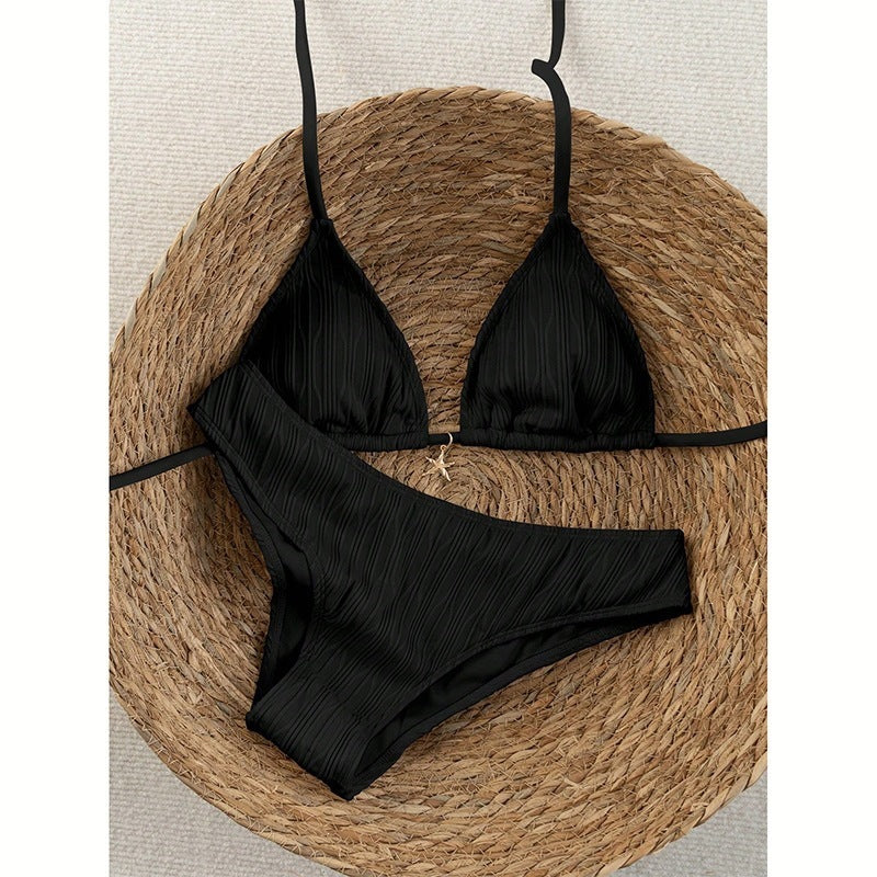 Damen minimalistisches Bikinitop und Slip Drune