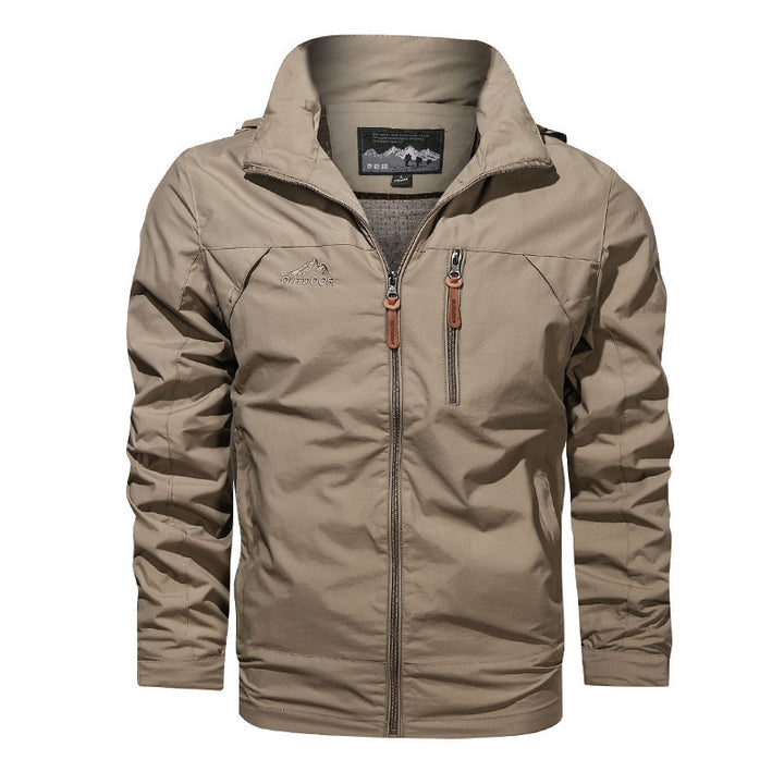 Herren nan leichte Outdoorjacke Windbreaker mit wasserabweisender Beschichtung und atmungsaktivem Meshfutter Drune