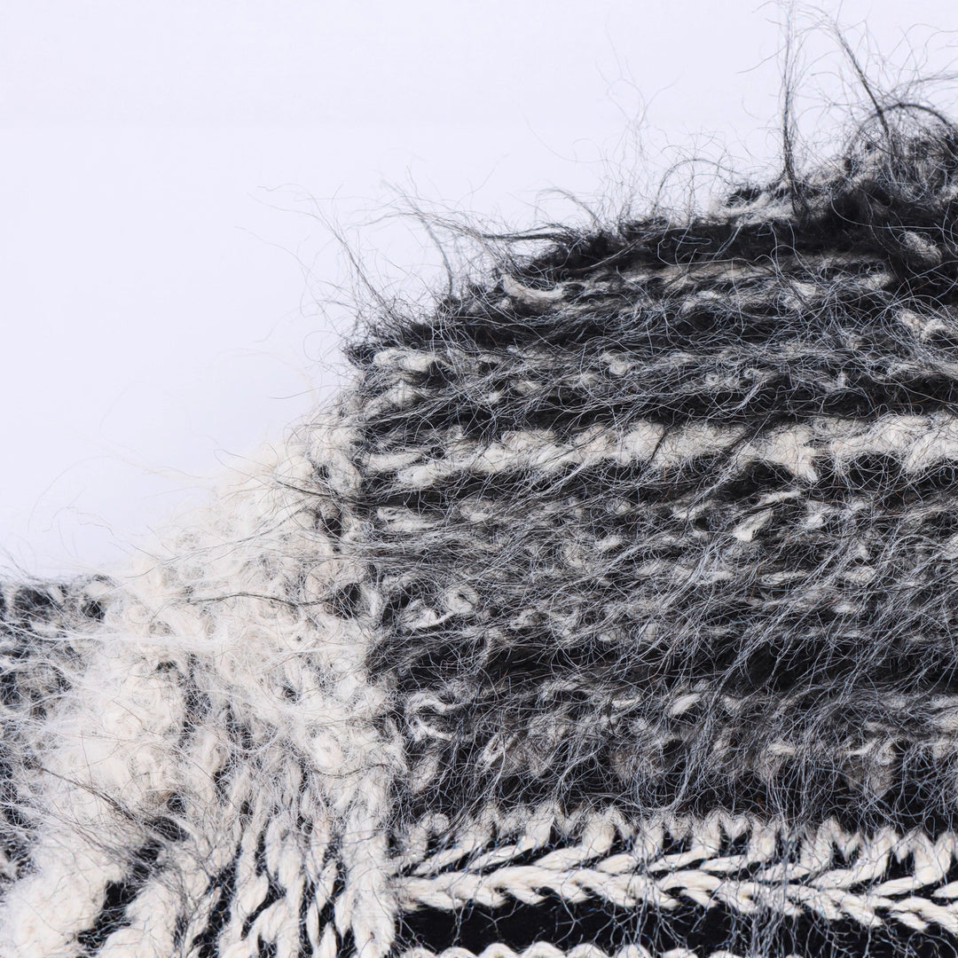 Damen Gemusterter Langarm-Cardigan mit Knopfleiste Drune