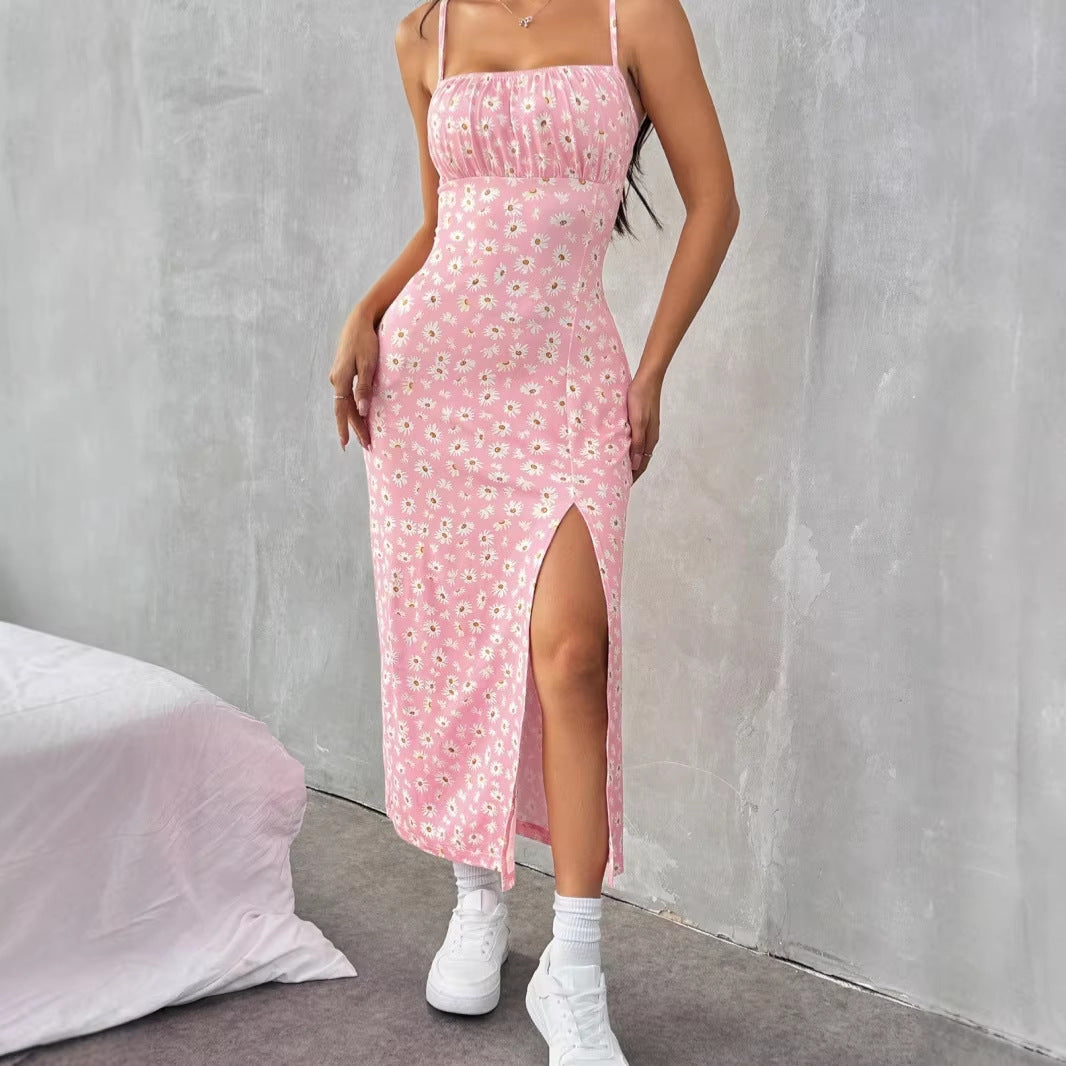 Damen Maxikleid mit Blumenmuster Drune