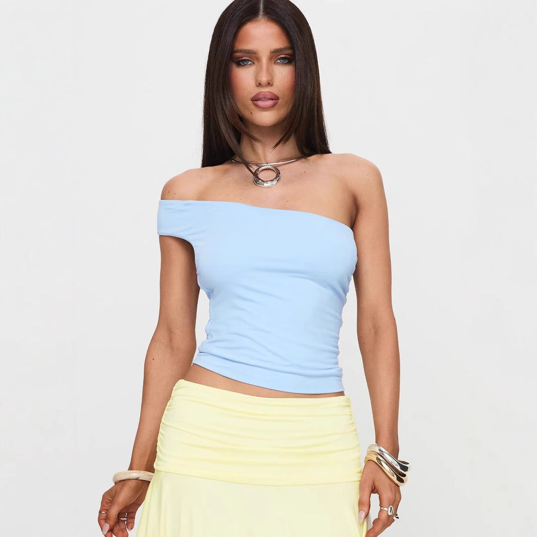 Damen Racerback Top mit tiefem V-Ausschnitt und elegantem Halterdesign Drune