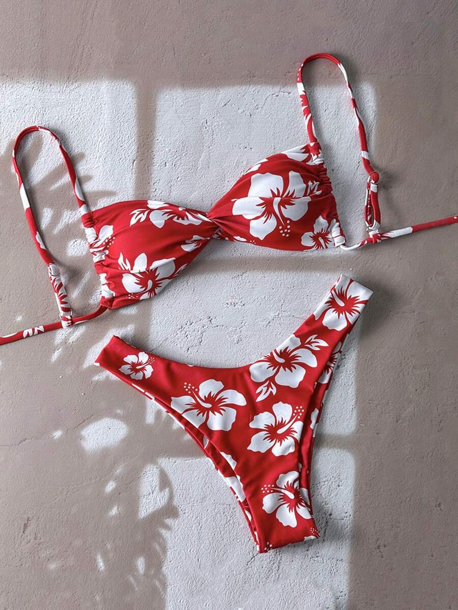 Damen Floral Bikini-Set Drune