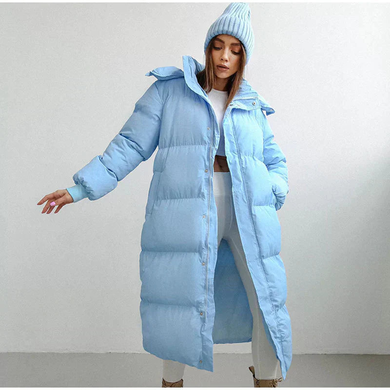 Drune | Lange Gepolsterte Winterjacke für Damen
