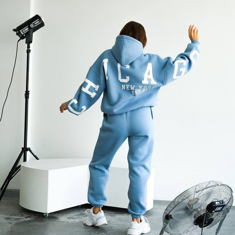 Damen lässiger Oversized Hoodie mit sportlichen Details Drune