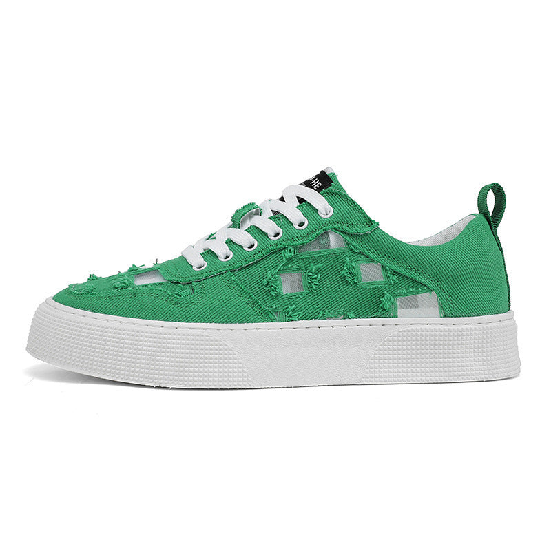 Damen modische Sneaker mit trendiger Distressed-Optik und strapazierfähigem Obermaterial Drune