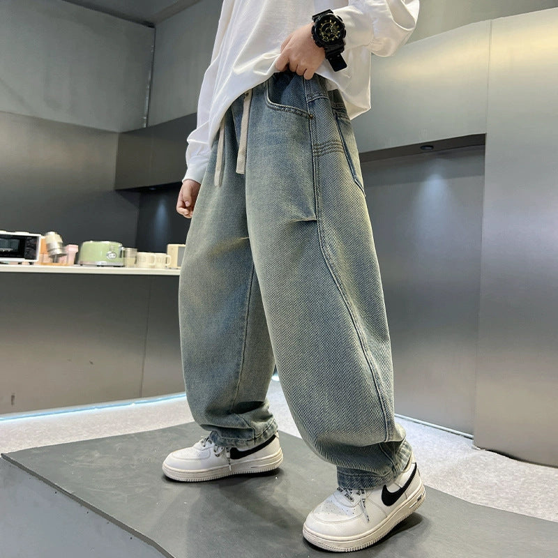 Damen Baggy-Jeans mit einzigartigen Grafiken Drune