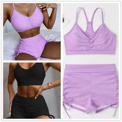 Femme Athletic Hochgeschnittenes Badeanzug-Set Drune