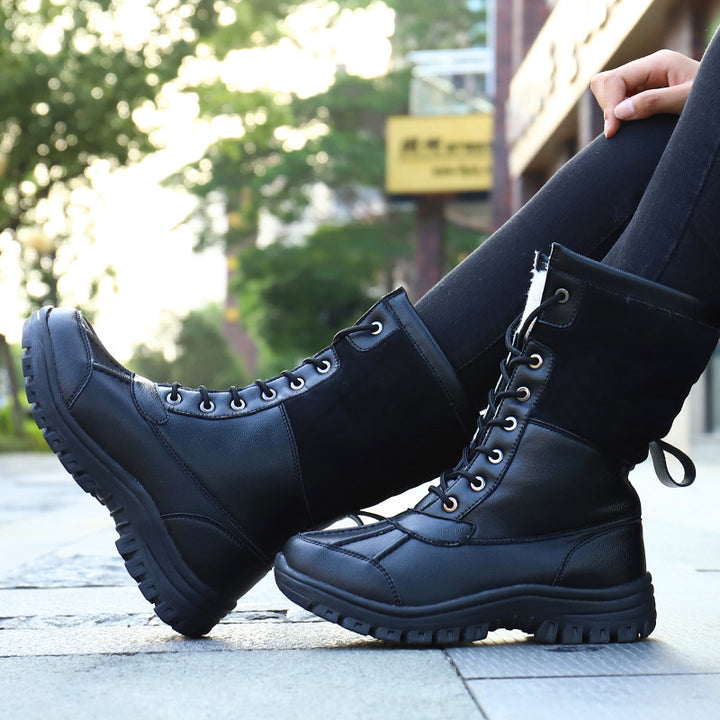 Damen Gefütterte Winterstiefel mit rutschfester Sohle und isolierendem Innenfutter Drune