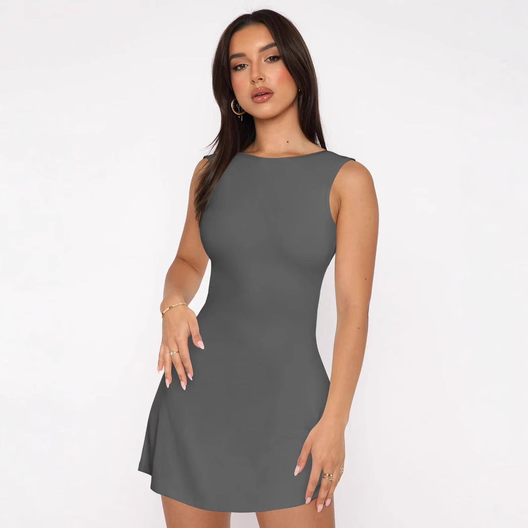Damen Figurumspielendes Kleid mit elegantem Schnitt Drune