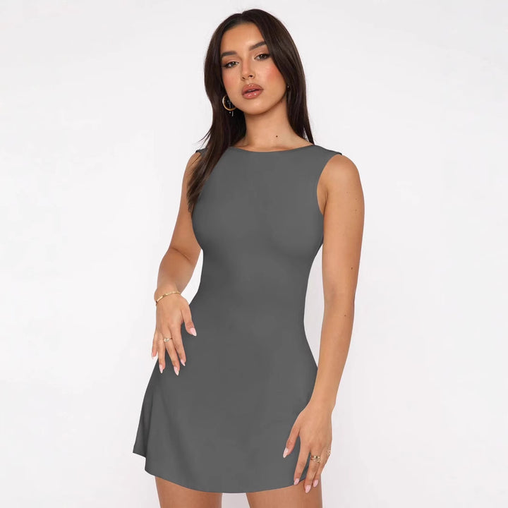 Damen Figurumspielendes Kleid mit elegantem Schnitt Drune