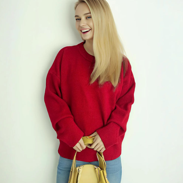 Damen lässiger Strickpullover mit weitem Schnitt und maximalem Komfort Drune