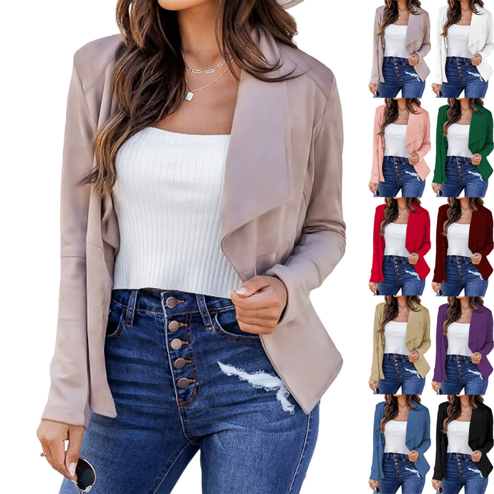 Damen elegante und lässige Blazerjacke Drune