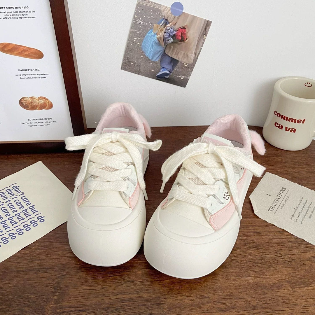 Damen Trendy Sneakers mit süßen Dekorationen und komfortabler Dämpfung Drune