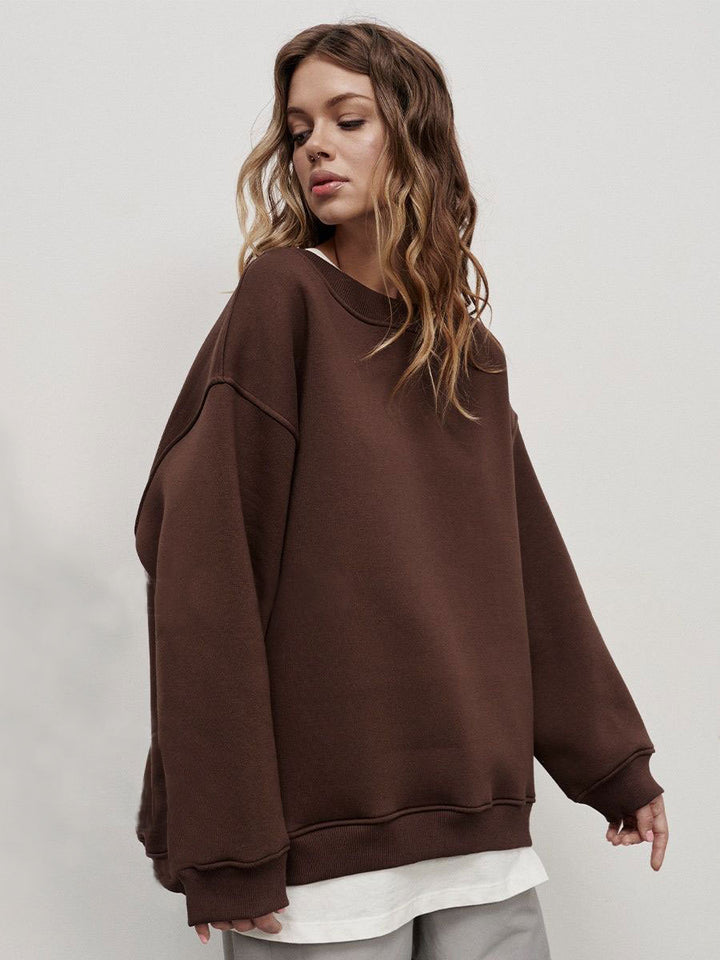 Damen oversized Sweatshirt mit lässigem Schnitt Drune