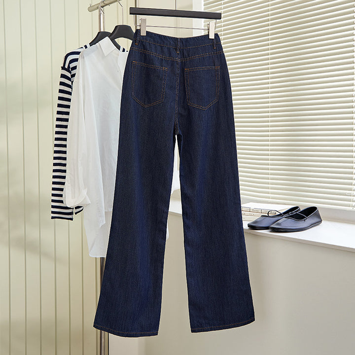 Damen weite Jeans im lockeren Schnitt Drune
