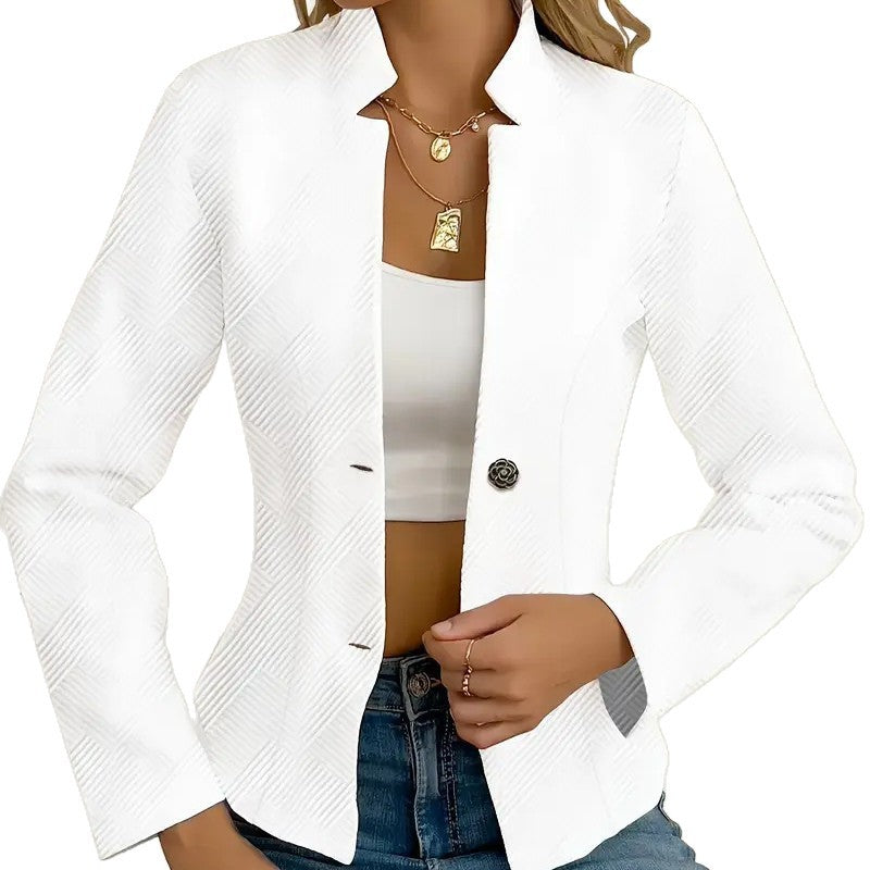 Damen Taillierte Blazerjacke mit elegantem Schnitt und Knopfdetails Drune